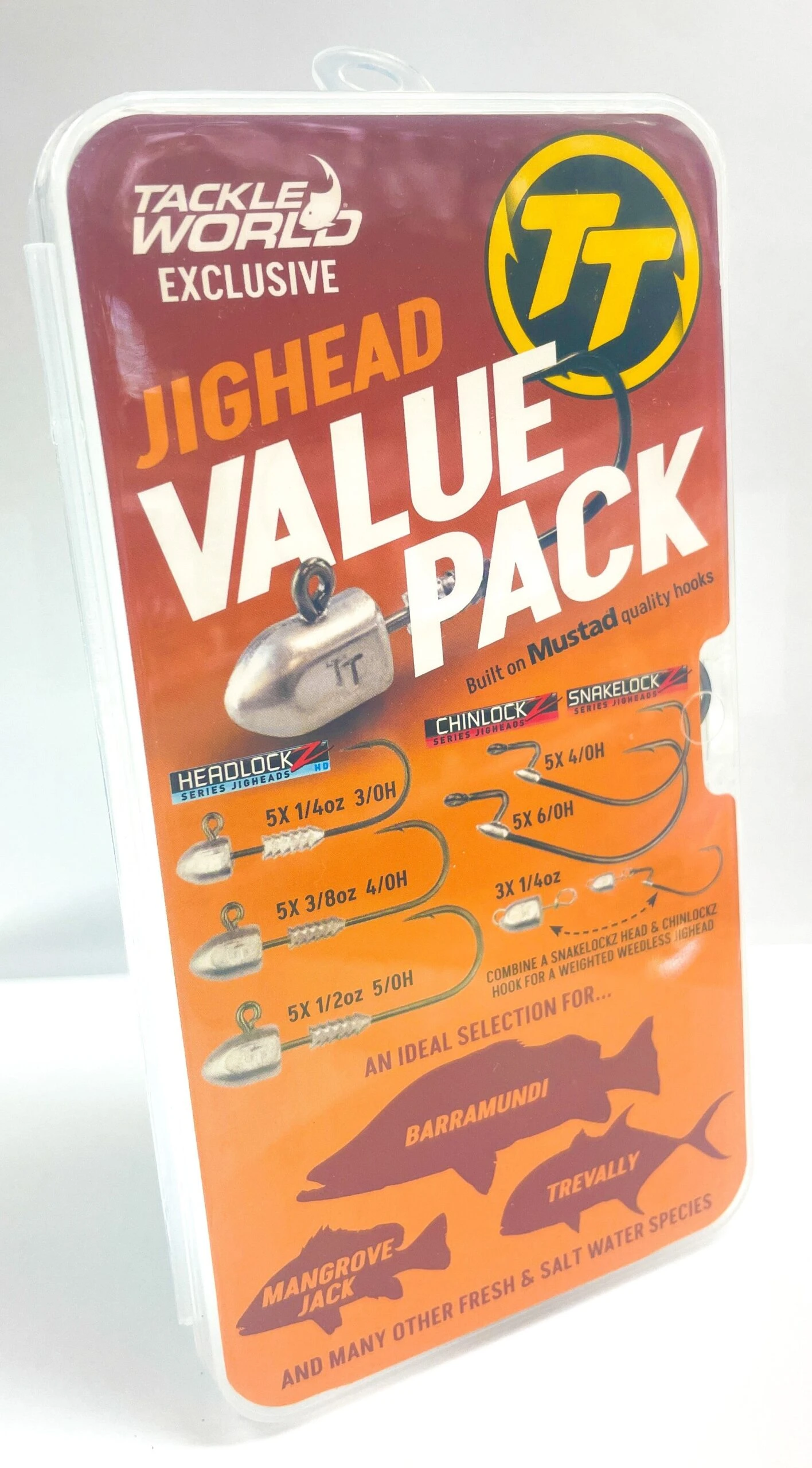 TT Jighead Value Pack - Orange - TW Exclusive 3 TT Jighead Value Pack - Orange - TW Exclusive