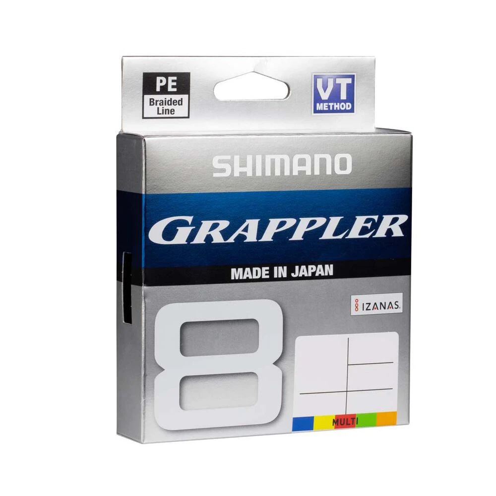 Shimano Grappler 8 PE Multi Coloured Braid 3 Shimano Grappler 8 PE Multi Coloured Braid
