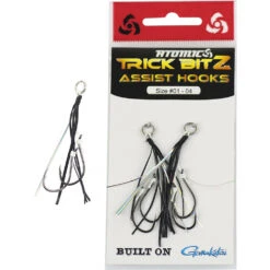 Atomic Trick Bitz Assist Hook Packs -Fishing Gear Shop atomic trick Bitz assist hooks black silver tackleworld kawana 080adee2 8c78 4f43 925c b424a60b78f6