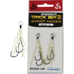 Atomic Trick Bitz Assist Hook Packs -Fishing Gear Shop atomic trick Bitz assist hooks gold fleck tackleworld kawana