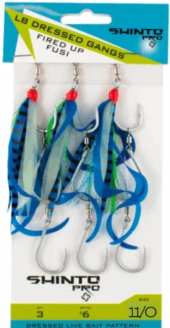 Shinto Pro Dressed Ganged Hook Swivel Live Bait -Fishing Gear Shop fusi11