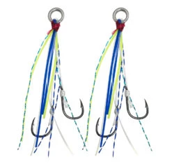 Shinto Pro Micro Assist Hooks -Fishing Gear Shop shinto pro pimped micro assist hooks 2 pack bluetreuse 2048x 540987bf 2af2 4737 bd5a 263f74676894