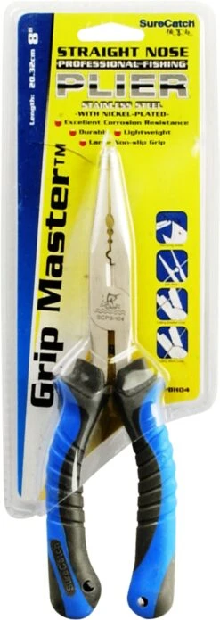Sure Catch 6inch Bent Nose Multi Plier SCPH03 Grip Master -Fishing Gear Shop straight nose 8inch