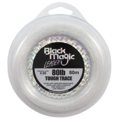 Black Magic Mono Leader Tough -Fishing Gear Shop tough trace leader 80lb new label